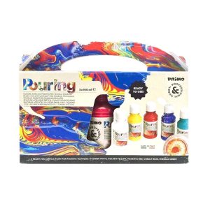 عکس رنگ اکریلیک آماده مصرف 5 رنگ پریمو primo سری پورینگ کد 4002 - شماره 3