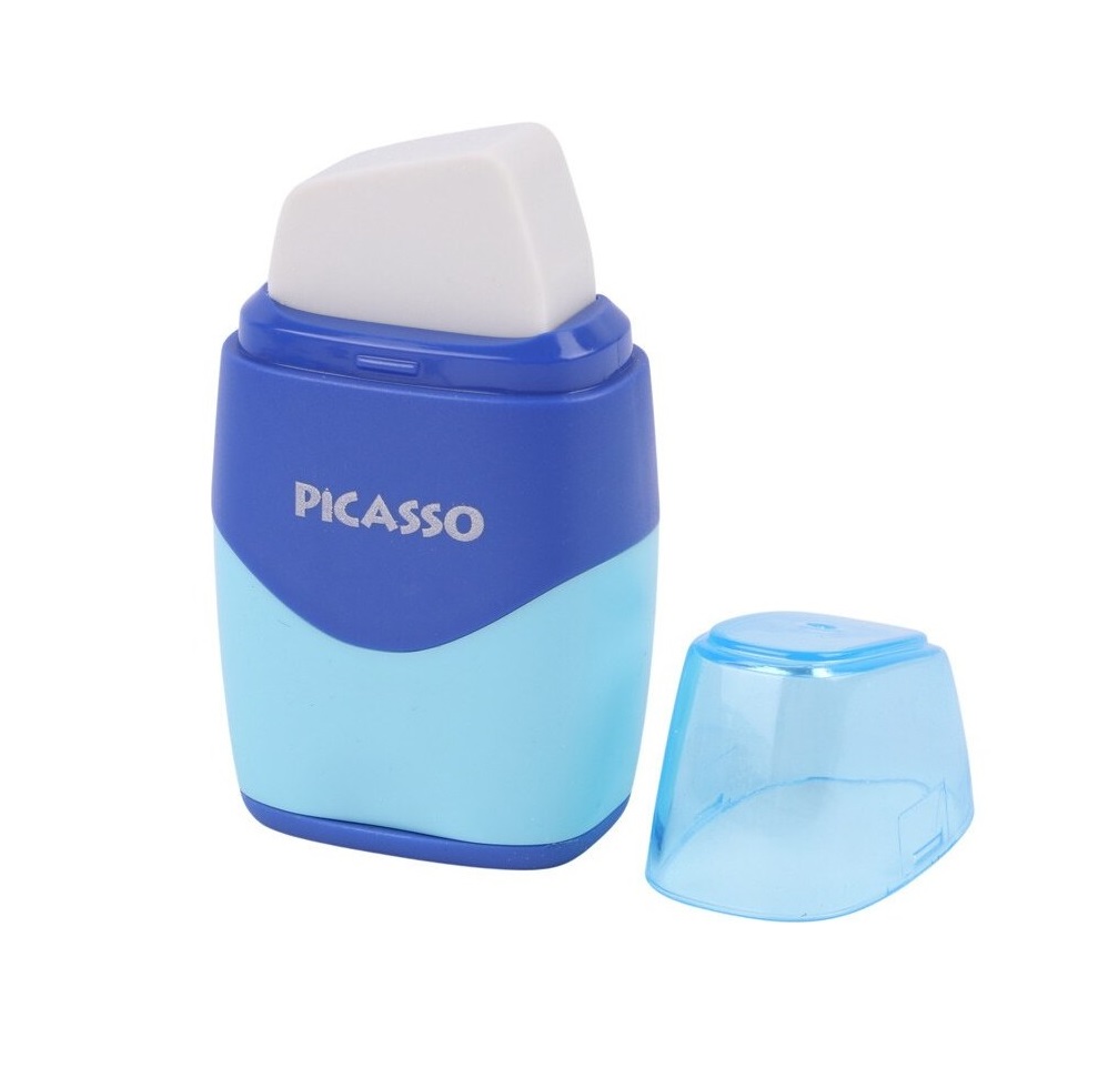 تصاویر تراش و پاک کن بزرگ پیکاسو PICASSO مدل دو رنگ زرد سبز کد 308324 تراش و پاک کن بزرگ پیکاسو PICASSO مدل دو رنگ زرد سبز کد 308324