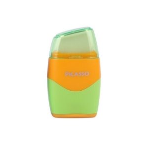 عکس تراش و پاک کن بزرگ پیکاسو PICASSO مدل دو رنگ زرد سبز کد 308324 - شماره 2