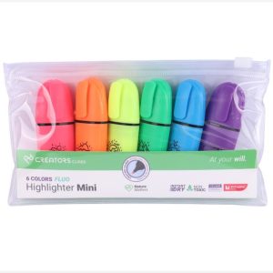 عکس هایلایتر مینی 6 رنگ سی کلاس CCLASS سری فلورسنت کد MINI-HLF - شماره 11