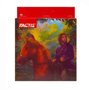 عکس مداد رنگی 48 رنگ جعبه مقوایی فکتیس FACTIS طرح مرد اسب سوار کد 07112348 - شماره 13