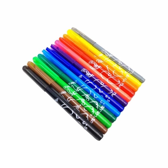 تصاویر ماژیک 12 رنگ واشابل Washable وای پلاس کد 0170100 ماژیک 12 رنگ واشابل Washable وای پلاس کد 0170100