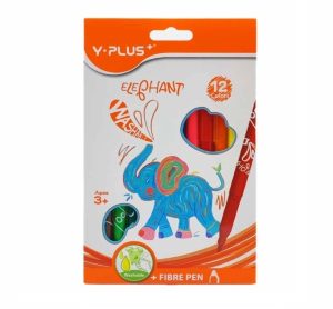 عکس ماژیک 12 رنگ واشابل Washable وای پلاس کد 0170100 - شماره 14