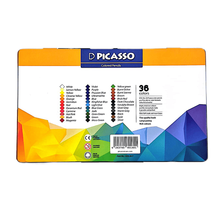 تصاویر مداد رنگی 36 رنگ پیکاسو PICASSO طرح موتور وسپا قرمز جعبه فلزی کد 801601 مداد رنگی 36 رنگ پیکاسو PICASSO طرح موتور وسپا قرمز جعبه فلزی کد 801601