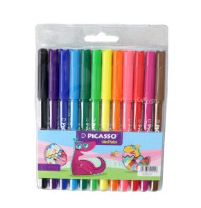 عکس ماژیک رنگ آمیزی 12 رنگ پیکاسو PICASSO کد 510126 - شماره 15