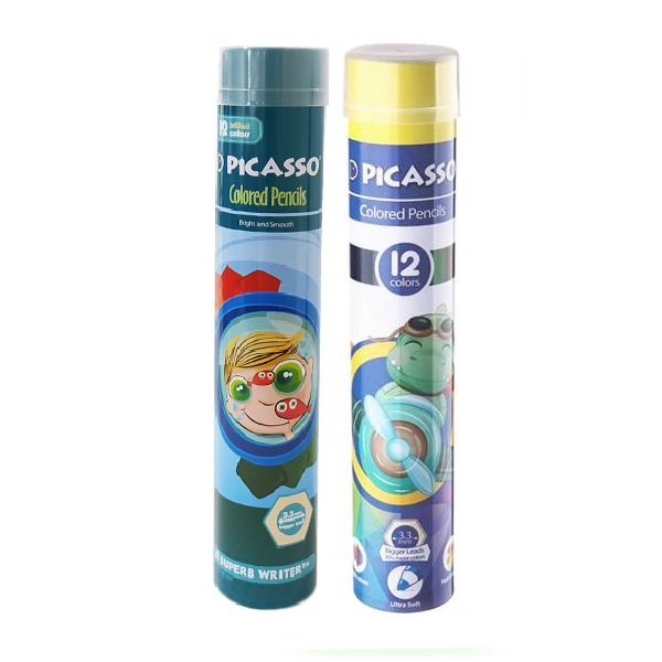 تصاویر مداد رنگی 12 رنگ پیکاسو PICASSO مدل استوانه ای طرح کارتونی دخترانه کد 801588 مداد رنگی 12 رنگ پیکاسو PICASSO مدل استوانه ای طرح کارتونی دخترانه کد 801588