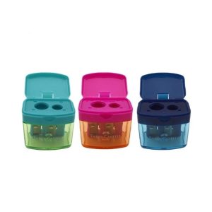عکس تراش دوقلو درب دار مکعبی فابرکاستل Faber castell کد 382912 - شماره 8