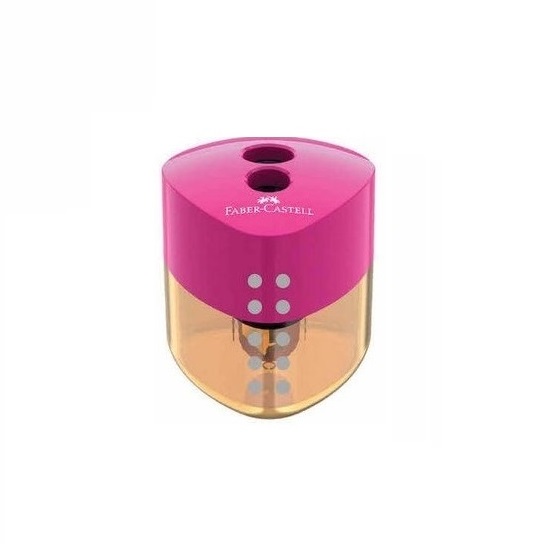 تصاویر تراش دوقلو مثلثی بزرگ فابرکاستل Faber castell مخزن دار کد 40581 تراش دوقلو مثلثی بزرگ فابرکاستل Faber castell مخزن دار کد 40581