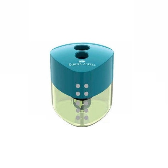 تصاویر تراش دوقلو مثلثی بزرگ فابرکاستل Faber castell مخزن دار کد 40581 تراش دوقلو مثلثی بزرگ فابرکاستل Faber castell مخزن دار کد 40581