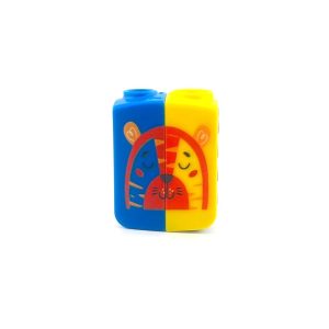 عکس تراش دوقلو تاشو اسکول فنس Schoolfans سری حیوانات طرح پلنگ آبی و زرد کد 923001 - شماره 13