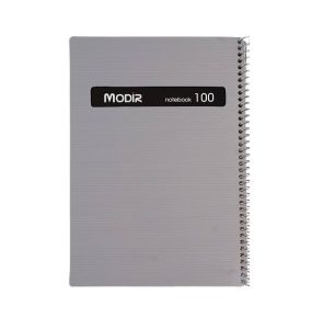 عکس دفتر 100 برگ جلد طلقی مدیر MODIR رنگ طوسی کد 263 - شماره 3