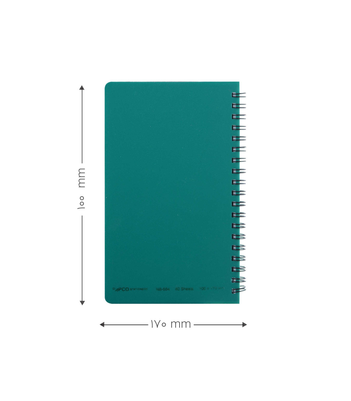 تصاویر دفتر یادداشت 80 برگ پاپکو PAPCO جلد طلقی مدل سیمی کد 664 دفتر یادداشت 80 برگ پاپکو PAPCO جلد طلقی مدل سیمی کد 664
