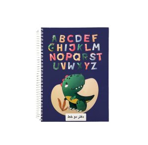 عکس دفتر 60 برگ دوخط پاپکو PAPCO مدل سیمی جلد طلقی کد 634 طرح 05 - شماره 5