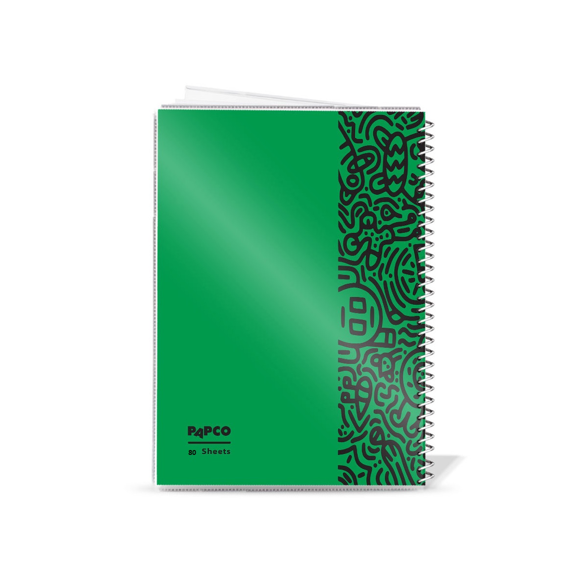تصاویر دفتر 80 برگ پاپکو PAPCO مدل سیمی مجلد روکش پلاستیکی کد 7178 دفتر 80 برگ پاپکو PAPCO مدل سیمی مجلد روکش پلاستیکی کد 7178