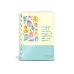 عکس دفتر 100 برگ دو خط پاپکو PAPCO مدل سیمی جلد سخت طرح 05 کد 6270 - شماره 7