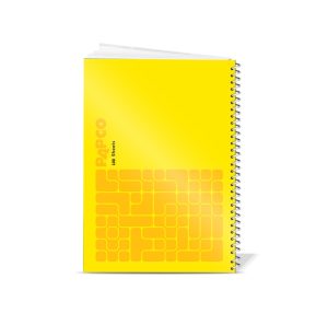 عکس دفتر 100 برگ پاپکو PAPCO مدل سیمی مجلد روکش پلاستیکی کد 7170 - شماره 3