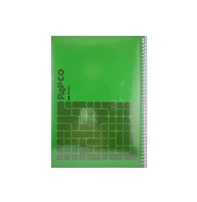 تصاویر دفتر 100 برگ پاپکو PAPCO مدل سیمی مجلد روکش پلاستیکی کد 7170 دفتر 100 برگ پاپکو PAPCO مدل سیمی مجلد روکش پلاستیکی کد 7170