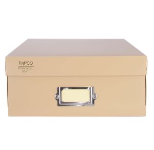 عکس جعبه بایگانی مدارک پاپکو PAPCO مدل کوچک سایز 34 در 23 در 10 رنگ کرم کد 437 - شماره 5