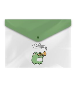 عکس پوشه دکمه دار فانتزی پاپکو PAPCO طرح دار سایز A4 کد 11466 - شماره 8