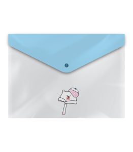 عکس پوشه دکمه دار فانتزی پاپکو PAPCO طرح دار سایز A4 کد 11463 - شماره 1