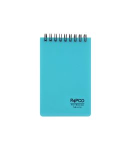 عکس دفتر یادداشت پاپکو PAPCO سایز 13در8 سیم از بالا 100 برگ کد NB616 رنگ فیروزه ای - شماره 1