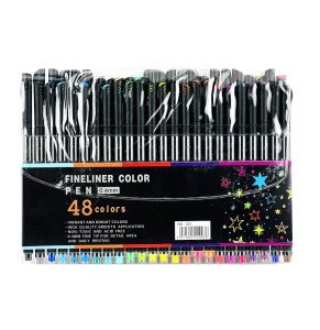 عکس روان نویس فاین لاینر FINELNER مدل نوک نمدی مجموعه 48 عددی وارداتی کد 521 - شماره 11