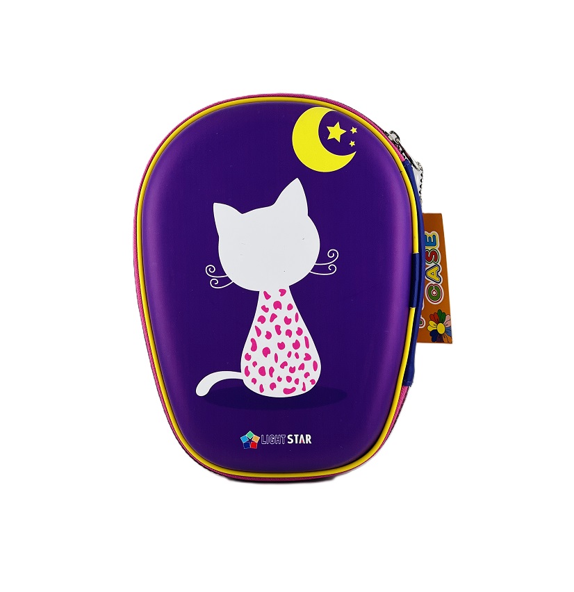 تصاویر جامدادی تبلتی تک زیپ لایت استار LIGHT STAR مدل زیپ گرد طرح خانم گربه رنگ بنفش جامدادی تبلتی تک زیپ لایت استار LIGHT STAR مدل زیپ گرد طرح خانم گربه رنگ بنفش
