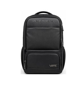 عکس کوله پشتی اسپرت وفس Vefs مدل 4 زیپ DESIGN طرح کلاسیک قفل دار رنگ مشکی سایز 45 در 30 کد 7103 - شماره 9