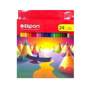 عکس مداد رنگی 24 رنگ الیپون Elipon جعبه مقوایی کد 8125140 - شماره 15
