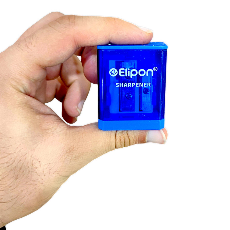 تصاویر تراش دوقلو مخزن دار الیپون Elipon مدل شیشه ای کد 8270004 تراش دوقلو مخزن دار الیپون Elipon مدل شیشه ای کد 8270004