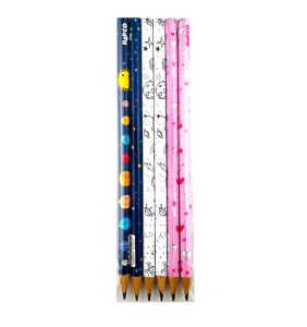 عکس مداد مشکی پاپکو PAPCO طرح فانتزی طرح 06 کد PS11F (بسته 6 عددی) - شماره 6