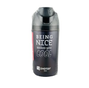 عکس قمقمه شوتای SHOTAY مدل اسپرت فانتزی طرح COOL NICE رنگ مشکی طوسی کد 6599 - شماره 9