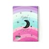 دفتر 100 برگ جلد شومیز نادری NADERI سری طلاکوب رنگین کمانی طرح MOON AND EVRY کد 00357