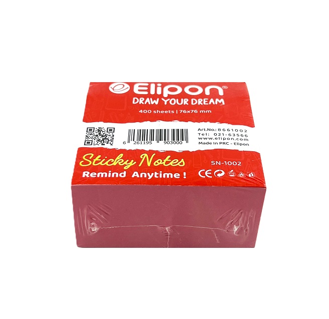تصاویر استیک نوت 500 برگی الیپون Elipon سایز 7.6 در 10 کد 1001 استیک نوت 500 برگی الیپون Elipon سایز 7.6 در 10 کد 1001