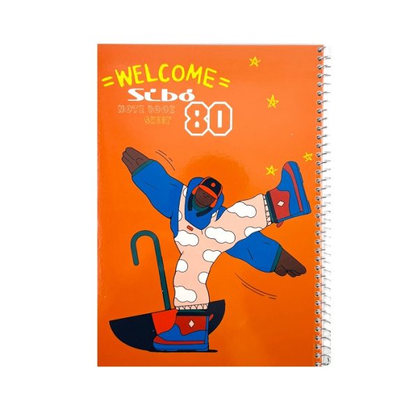 تصاویر دفتر 80 برگ مجلد سیبو SIBO مدل welcome رنگ نارنجی کد M30 دفتر 80 برگ مجلد سیبو SIBO مدل welcome رنگ نارنجی کد M30