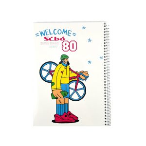 عکس دفتر 80 برگ مجلد سیبو SIBO مدل welcome رنگ سفید کد M30 - شماره 7