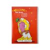 دفتر 80 برگ مجلد سیبو SIBO مدل welcome رنگ قرمز کد M30