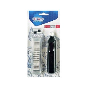 عکس پاک کن برقی استورم Storm همراه با یدک و سری مدل کارتی رنگ مشکی کد 381385 - شماره 4