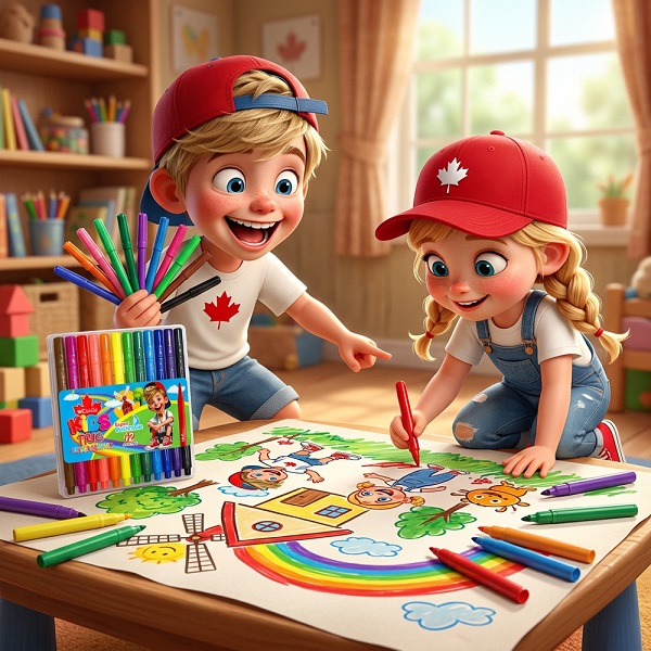 تصاویر ماژیک رنگ آمیزی 12 رنگ کنکو Canco مدل تریو Trio Kids ماژیک رنگ آمیزی 12 رنگ کنکو Canco مدل تریو Trio Kids