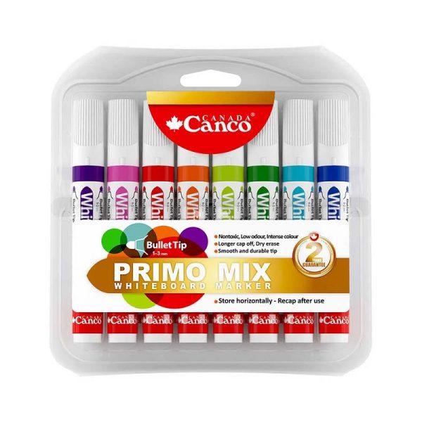 تصاویر ماژیک وایت برد 8 رنگ کنکو Canco مدل پریمو Primo ماژیک وایت برد 8 رنگ کنکو Canco مدل پریمو Primo