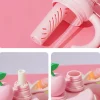 تراول ماگ دسته دار وارداتی بزرگ مدل سر میوه ای تم رنگ صورتی حجم 700 میلی لیتر کد 021826