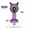 پنکه مینی فن شارژی دستی طرح کرومی رنگ بنفش کد 26783
