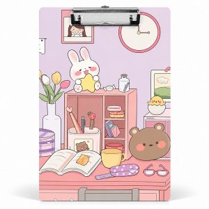 عکس تخته شاسی سویل SEVIL سایز A4 فانتزی طرح اتاق خواب و کتابخانه کد 911 - شماره 11