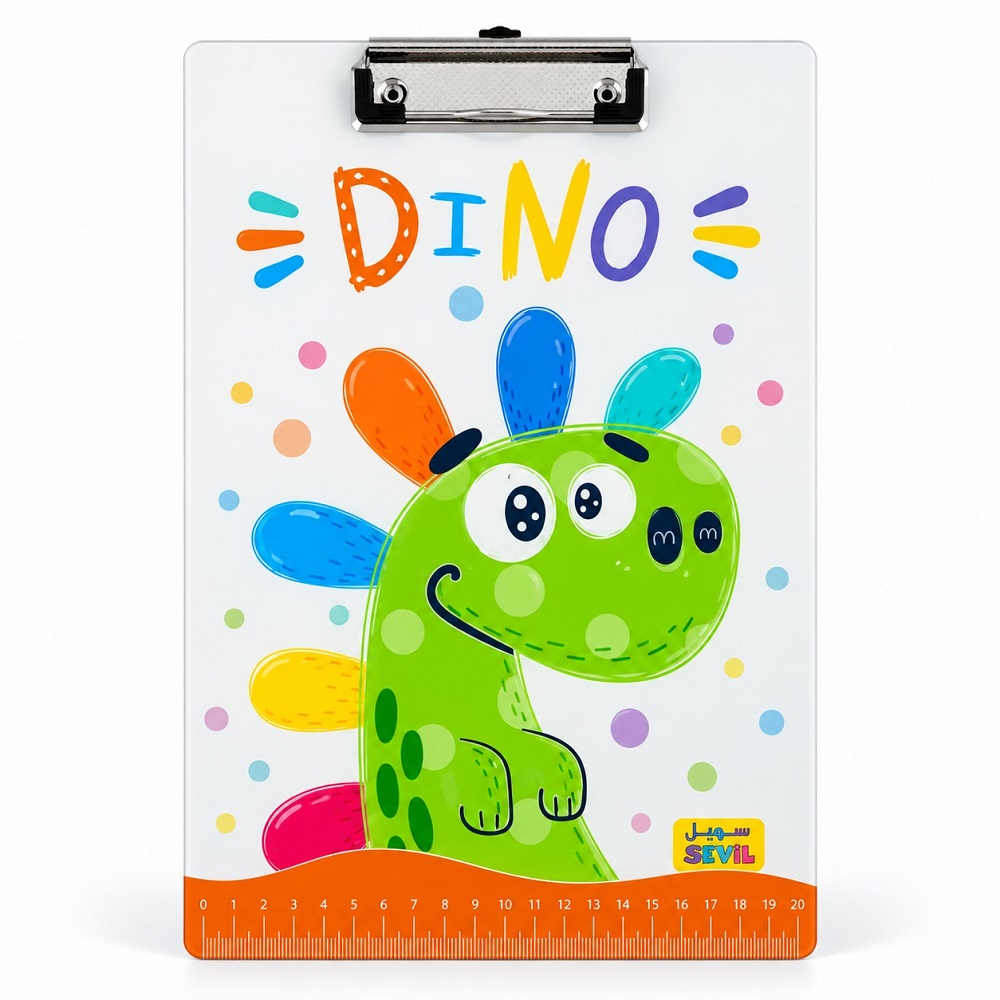 تصاویر تخته شاسی شفاف سویل SEVIL سایز A4 مدل فانتزی طرح دایناسور سبز DINO کد 916 تخته شاسی شفاف سویل SEVIL سایز A4 مدل فانتزی طرح دایناسور سبز DINO کد 916
