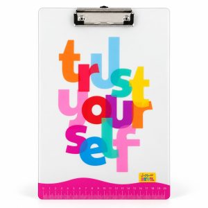عکس تخته شاسی شفاف سویل SEVIL سایز A4 مدل فانتزی طرح YOUR SELF کد 916 - شماره 10