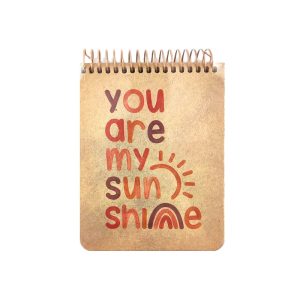 عکس دفتر یادداشت کرافت بدون خط سویل SEVIL مدل سیم از بالا طرح you are my کد 207 - شماره 8
