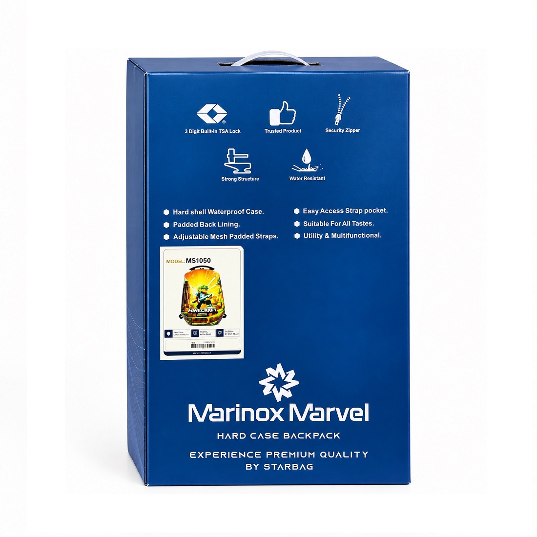 تصاویر کوله پشتی فایبرگلاس وارداتی مارینوکس مارول Marinox Marvel طرح ماینکرفت رنگ زرد کوله پشتی فایبرگلاس وارداتی مارینوکس مارول Marinox Marvel طرح ماینکرفت رنگ زرد