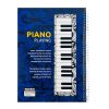 دفتر 100 برگ خط دار جلد سخت نادری NADERI سایز A4 رحلی سری لاکچری طرح PIANO رنگ آبی کد 00159