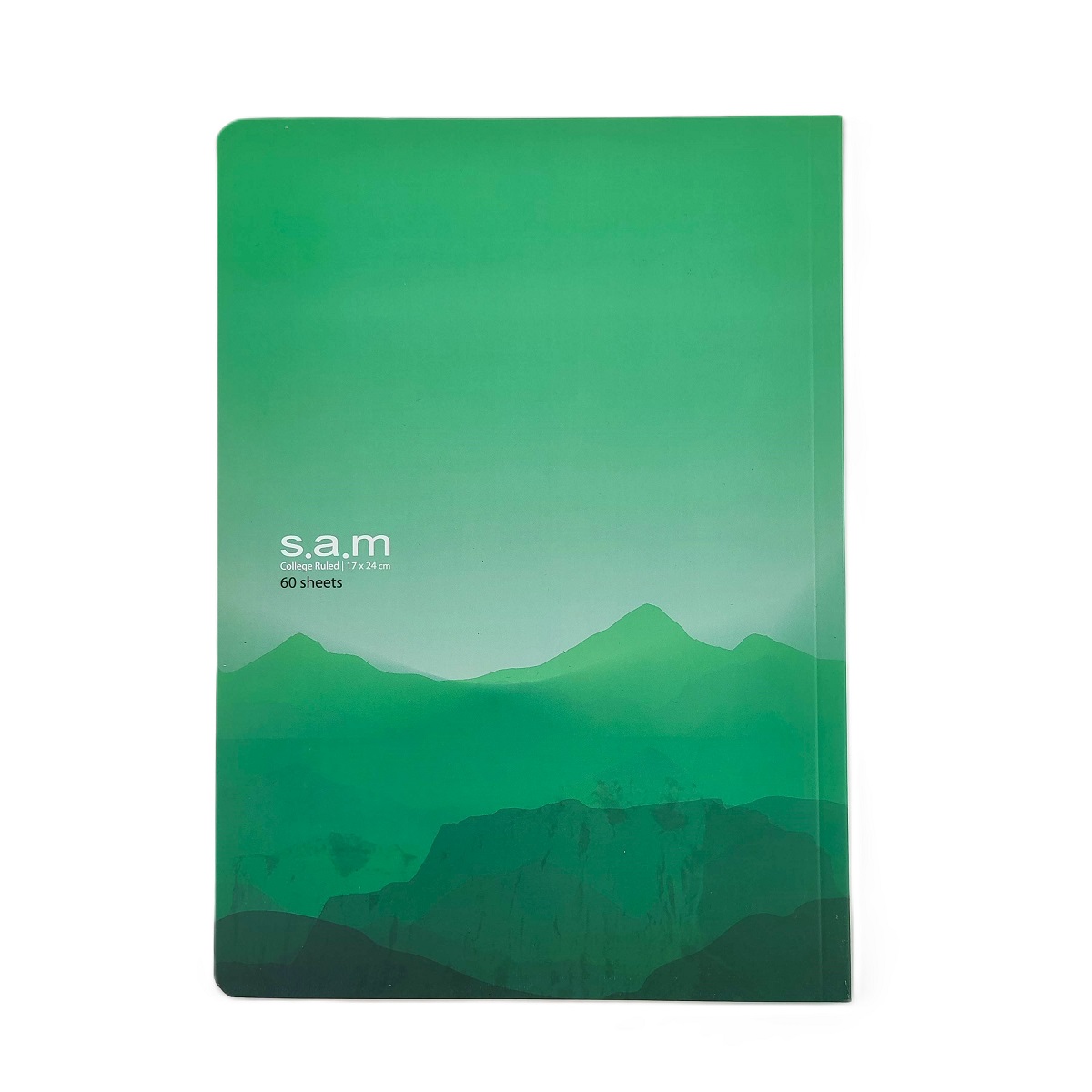 تصاویر دفتر 60 برگ خط دار ته چسب سام sam طرح کوه رنگ سبز کد 007732 دفتر 60 برگ خط دار ته چسب سام sam طرح کوه رنگ سبز کد 007732