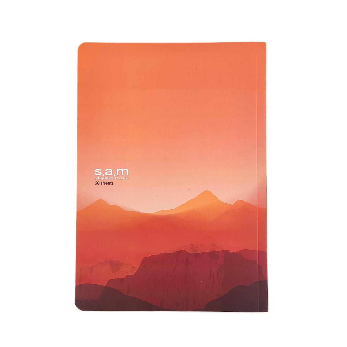 تصاویر دفتر 60 برگ خط دار ته چسب سام sam طرح کوه رنگ نارنجی کد 007740 دفتر 60 برگ خط دار ته چسب سام sam طرح کوه رنگ نارنجی کد 007740